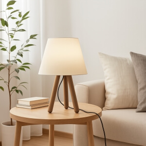 Homing Ahşap Üç Ayak Abajur AYD-1970