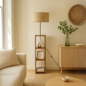 Homing Kumbeji Dekoratif Raflı Lambader AYD-2817