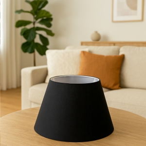 Homing Siyah Abajur Başlığı 22'lik