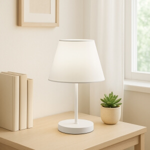 Homing Beyaz Gövde Beyaz Başlık Abajur AYD-3282