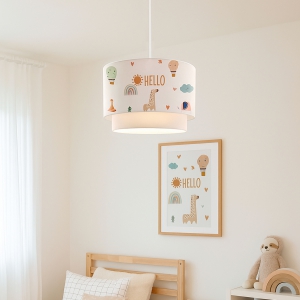 Homing Home Hello Friends Kumaş Baskılı Sarkıt Çocuk Odası AYD-3364