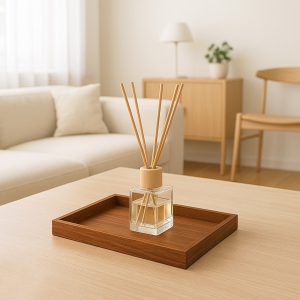 Homing Dekoratif Sunum Tepsisi Ceviz M-3064