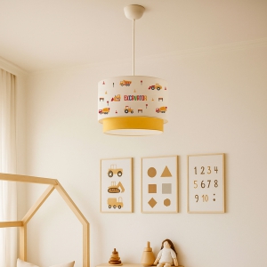 Homing Kids Kumaş Baskılı Excavator Sarkıt Çocuk Odası AYD-3599