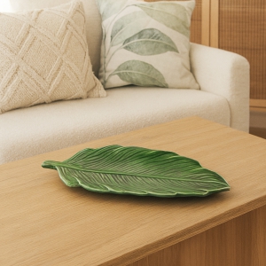 Homing Green Ceramic  Leaf Presentation Stand HMY-6396