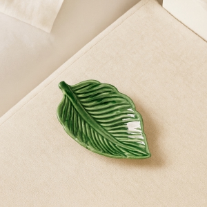 Homing Yeşil Seramik Yaprak Mini Sunumluk HMY-6400