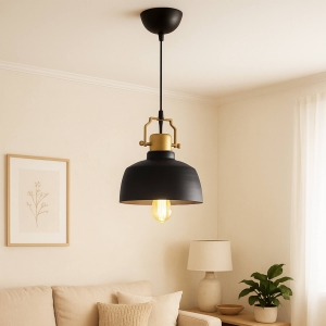 Homing Gold Detaylı Siyah Tekli Metal Sarkıt 242020