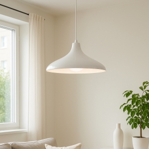 Homing Endüstriyel Dizayn Metal Sarkıt Beyaz AYD-3726