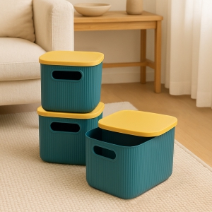 Homing Kapaklı Organizer Kutu 6.2 Lt 3lü Set Yeşil 241331