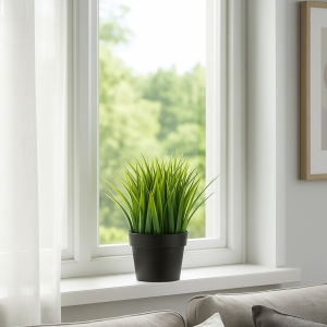 Homing Yapay Çimen Siyah Saksılı 241348