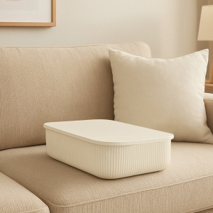 Homing Ekru Kapaklı Organizer Kutu 6.8 lt 241442