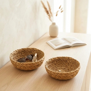 Homing 2'li Hasır Sepet Natural 15 cm 
