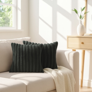 Homing Soft Peluş Kumaş 2'li Kırlent Antrasit 241552