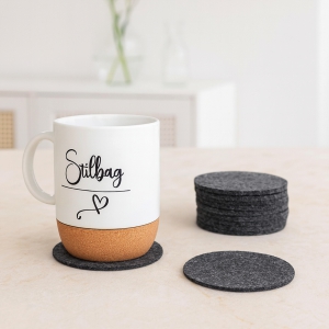 Homing Keçe Bardak Kupa Fincan Altlığı 8 cm 6 adet 4mm 241654 Homing Keçe Bardak Kupa Fincan Altlığı 8 cm 6 adet 4mm 241654