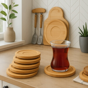 Homing Bambu 6'lı Bardak Altlığı 241784