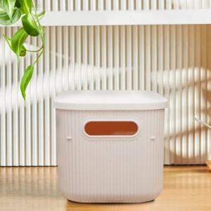 Homing Soft Krem Rengi Çok Amaçlı Kapaklı Organizer Kutu 6.2lt