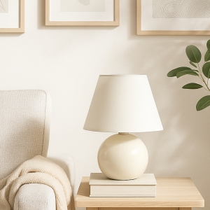 Homing Carpi Küre Metal Krem Abajur 241791