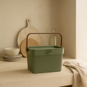 Homing Soft Yeşil Kulplu Çok Amaçlı Organizer 6lt 241792