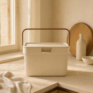 Homing Krem Kulplu Çok Amaçlı Organizer 6lt 241804