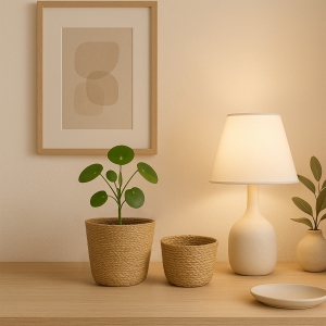 Homing Orjinal Hasır Mini Saksılık 2 'li Set 241821