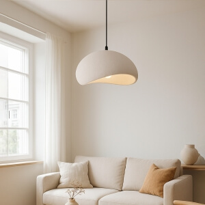 Homing Stone İskandinav Tarz Dokulu Avize Krem 241643