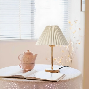 Homing Lotus Ahşap Taban Abajur 241938