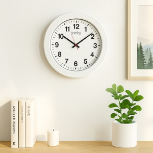 Homing Brook Beyaz Çerçeve Modern Duvar Saati 242055