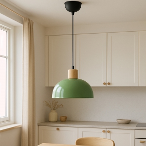 Homing Nuuq Mint Yeşili Rengi Ahşap Detaylı Sarkıt 242073