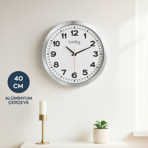 Homing Orbit Krom Çerçeveli 40 cm Saat