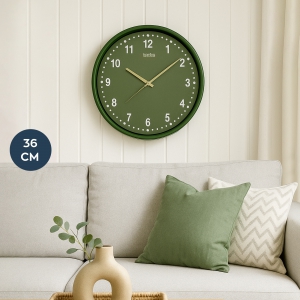Homing Retro Yeşil Duvar Saati 36 cm 242130