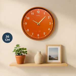 Homing Retro Turuncu Duvar Saati 36 cm 242131