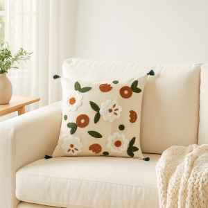 Homing Çiçek Desenli Kırlent Kılıfı 45x45 cm 242165