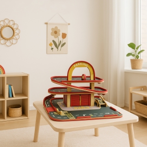 Homing Ahşap Araç Park Oyun Seti 242182