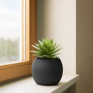 Homing Mini Antrasit Yuvarlak Saksı 242206