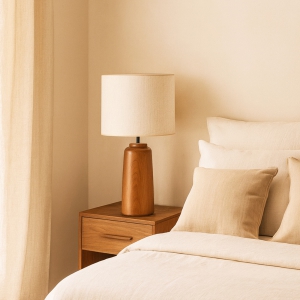 Ravello Exclusive Ahşap Abajur 56 cm 