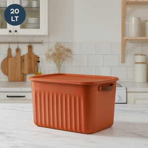 Homing Çok Amaçlı Kapaklı Soft Kiremit Organizer Kutu 20 LT