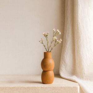 Homing Ahşap Mini Vazo 15 cm 242376