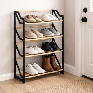 Homing Modüler Masif Ahşap Ayakkabılık 242494