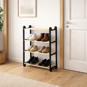 Homing Modüler Masif Ahşap Ayakkabılık 242497