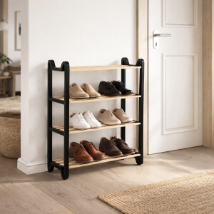 Homing Modüler Masif Ahşap Ayakkabılık No:4