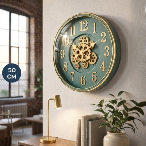 Homing Biel İskandinav Tarz Yeşil 50 cm Duvar Saati 242525