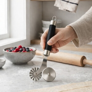 Homing Steel Dough and Pizza Cutting Roller 242597