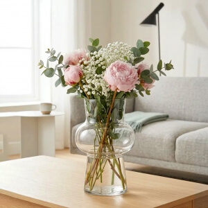 Homing Hazel Glass Vase Flower Pot 20 cm 242761