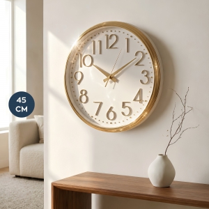 Homing Flint Beyaz-Gold Duvar Saati 45 cm 242802