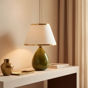 Homing Olive Green Ceramic Lampshade 242894