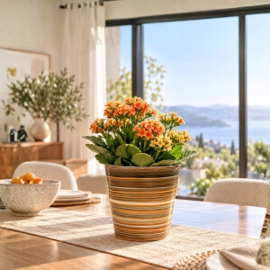 Homing Sunny Renkli Seramik Saksı